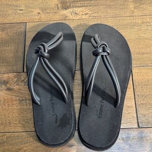 Emme Parsons Brown Knot Flip Flops - Women’s Sandals